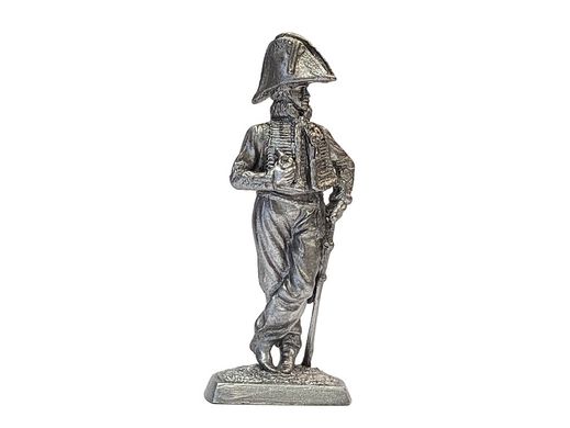 54мм Командир легкой кавалерии, Франция, 1812 год, коллекционная оловянная миниатюра
