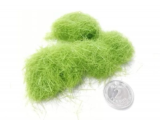 Трава штучна світло-зелена (флок) для макетів/підставок/діорам 12 мм (Flock Grass), об'єм 10 гр