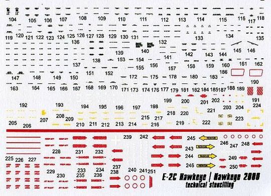 1/72 Декаль для самолета E-2C Hawkeye/Hawkeye 2000, Atlantic Fleet (Authentic Decals 7224)