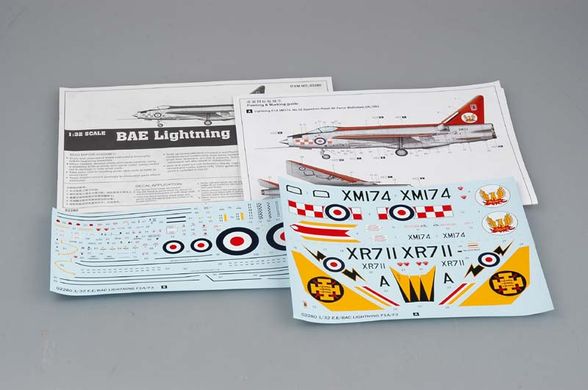 1/32 English Electric Lightning F.1A/F.3 британський винищувач (Trumpeter 02280), збірна модель