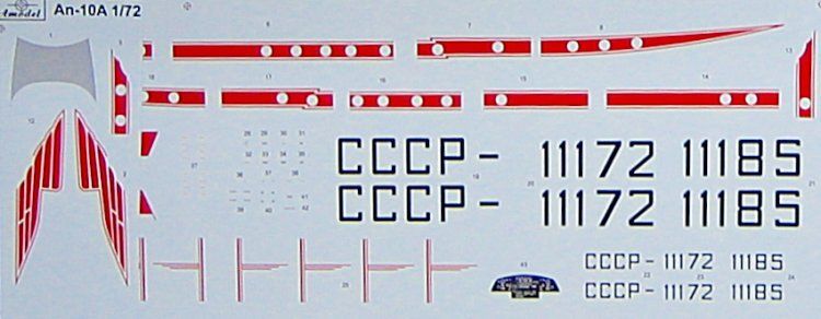 1/72 Літак Антонов Ан-10А (Amodel 72020), збірна модель