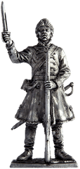 54 мм Фузелер выборных солдатских полков, 1698-1702 гг. Россия, оловянная миниатюра (EK Castings R230)