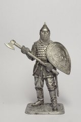 54 мм Русский воин с топором, 14 век (EK Castings M-274), коллекционная оловянная миниатюра