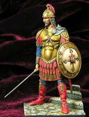 54 мм Byzantine Emperor dressed for Battle 4th-5th century AD