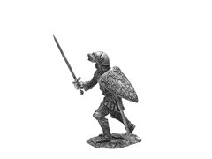 54мм Капитан гвардии короля Людовика XI, 15 век, коллекционная оловянная миниатюра