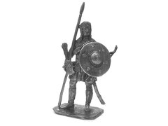54мм Панцирный кавалерист, 16-17 век, коллекционная оловянная миниатюра