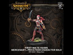 Privateer First Mate Hawk, Mercenary, миниатюра Warmachine (Privateer Press Miniatures PIP41045), сборная металлическая