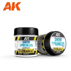 Паста для имитации тонких слоев снега, Diorama Series, акриловая, 100 мл (AK Interactive AK8009 Snow Sprinkles Effects)