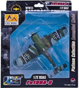 1/72 Fw-190A-8 Commander of II./SG 2, Maj. Karl Kennel, May 1945, готовая модель (EasyModel 36362)