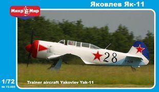 1/72 Яковлев Як-11 радянський навчально-тренувальний винищувач (MikroMir 72-005), збірна модель
