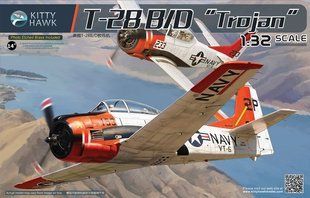 1/32 North American T-28B/D Trojan навчально-бойовий літак (Kitty Hawk 32014), збірна модель