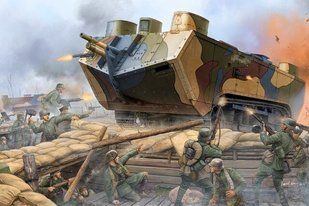 1/35 Saint-Chamond французский тяжелый танк (HobbyBoss 83858) пластиковая модель для сборки
