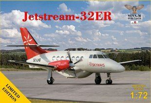 1/72 Пасажирський літак Jetstream-32ER "Skyways" (Sova-M 72010), збірна модель