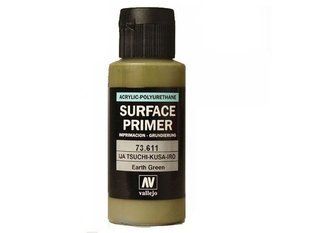 Vallejo 73611 Грунтовка Зеленая земляная японская, 60 мл (IJA Tsuchi-Kusa-Iro Earth Green Surface Primer Acrylic-Polyurethane)
