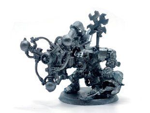 Ork Big Mek with Shokk Attack Gun, мініатюра Warhammer 40000, металева