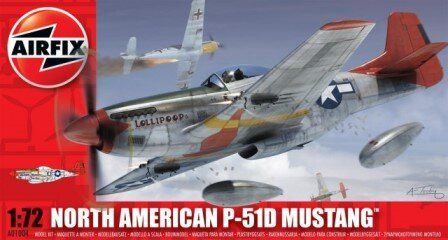 1/72 North American P-51D Mustang американский истребитель (Airfix 01004) сборная модель
