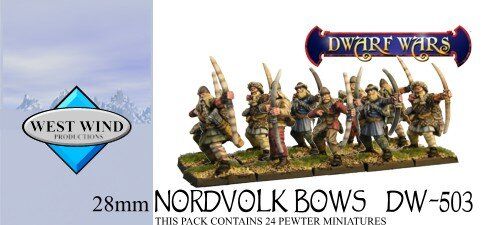 Dwarf Wars - Command – Nordvolk Bow Regiment - West Wind Miniatures WWP-DW-503-C