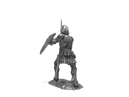 54мм Капитан гвардии короля Людовика XI, 15 век, коллекционная оловянная миниатюра
