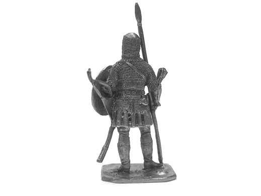 54мм Панцирний кавалерист, 16-17 століття, колекційна олов'яна мініатюра