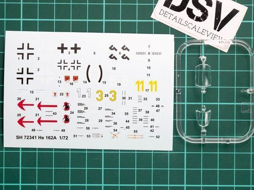 1/72 Heinkel He 162 Spatz германский реактивный истребитель (Special Hobby SH-72341), сборная модель