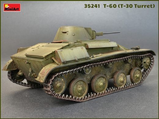 1/35 Танк Т-60 с башней от танка Т-30, модель с интерьером (MiniArt 35241), сборная модель