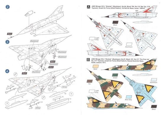 1/144 Самолет Dassault Mirage IIICJ/CZ (Mark I Models MKM14493) сборная модель