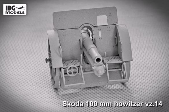 1/35 100-мм гаубица Skoda vz.14 + металлический ствол (IBG Models 35026) сборная модель