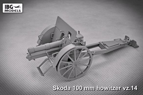 1/35 100-мм гаубица Skoda vz.14 + металлический ствол (IBG Models 35026) сборная модель