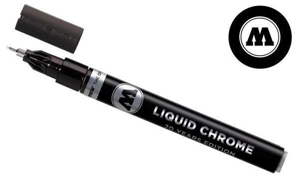 Маркер Molotow Liquid Chrome 2mm, жидкий хром (арт. 703.102) максимальный зеркальный эффект