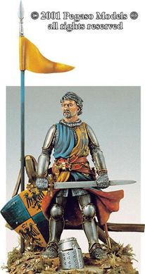 54 мм Центрально-итальянский рыцарь, 1290-1320 года