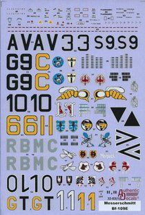 1/32 Декаль для самолета Messerschmitt Bf-109E (Authentic Decals 3203)