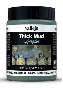 Имитация густой индустриальной грязи, 200 мл (Vallejo 26809) Industrial Thick Mud
