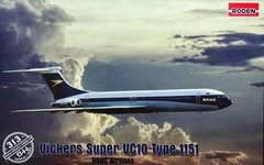 1/144 Vickers Super VC10 Type 1151 "BOAC Airlines" пасажирський літак (Roden 313)