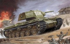 1/35 КВ-1 із бронеекранами, радянський танк (Trumpeter 00357) збірна модель