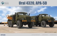 1/48 Автомобили Урал-4320 и АПА-5Д (Kitty Hawk 80159), ДВЕ сборные модели