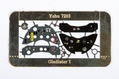 1/72 Приборная панель для Gloster Gladiator Mk.I (Yahu Models YML7203), металл