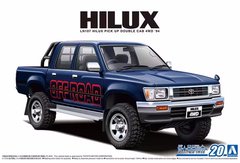 1/24 Автомобиль LN107 Toyota Hilux Pickup Double Cab 4WD '94 (Aoshima 06217), сборная модель