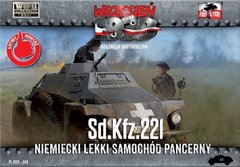 1/72 Sd.Kfz.221 германский бронеавтомобиль + журнал (First To Fight 048) сборка без клея