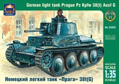 1/35 Pz.Kpfw.38(t) Ausf.G Praga німецький легкий танк (ARK Models 35003), збірна модель