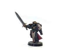 Чемпион роты космодесанта (Чемпион Императора), миниатюра Warhammer 40k (Games Workshop), окрашенная металлическая