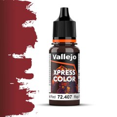 Velvet Red Xpress Color, 18 мл (Vallejo 72407), акриловая краска для Speedpaint, аналог Citadel Contrast