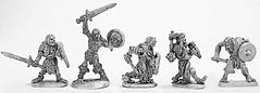 Mirliton Miniatures - Миниатюра 25-28 mm Fantasy - Zombies with handed weapons and shield - MRLT-UD021