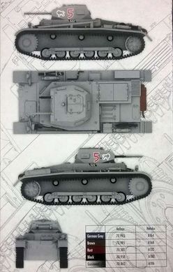 1/72 Pz.Kpfw.II Ausf.B германский танк, сборная модель + журнал (IBG Models W-007)