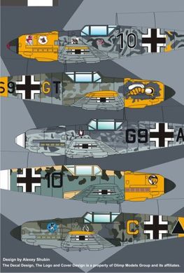 1/32 Декаль для самолета Messerschmitt Bf-109E (Authentic Decals 3203)
