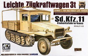 Sd.Kfz.11 поздняя модификация с деревянной кабиной 1:35