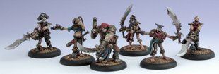 Warmachine Cryx Revenant Pirate Crew (Unit Box: 1 Quartermaster, 5 Pirates) - Privateer Press Miniatures PRIV-PIP 34030