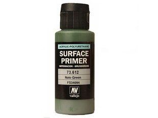 Vallejo 73612 Грунтовка Зеленая НАТО акрил-полиуретановая, 60 мл (NATO Green FS34094 Surface Primer Acrylic-Polyurethane)