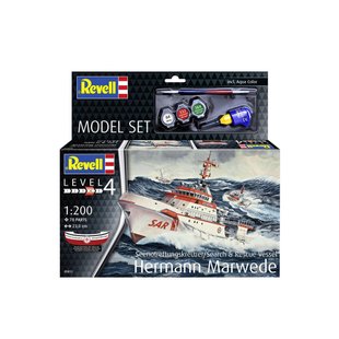 1/200 Рятувальний катер Hermann Marwede, серія Model Set з фарбами та клеєм (Revell 65812), збірна модель