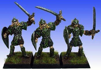 RAFM Miniatures - 28-30 mm Durnanoth Elven Sword and Shield (3) - RAF4561