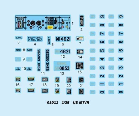 1/35 MK.23 MTVR (Medium Tactical Vehicle Replacement) военный грузовик США (Trumpeter 01011) сборная модель